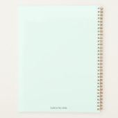 サインキッズがかわいいスケッチパーソナライズされた男の子 プランナー手帳 (裏面)