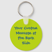 サインキーチェーン付き牛 キーホルダー (裏面)