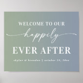 サイングラデーションの後の私たちの幸せな歓迎 ポスター (正面)