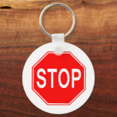 サインストップ- Keychain キーホルダー (正面)