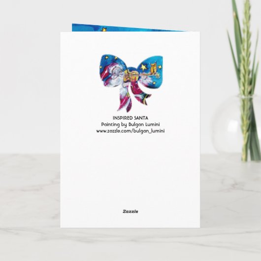 サインスパイアタのバイオ遊リンのクリスマスボウブルー シーズンカード (裏面)