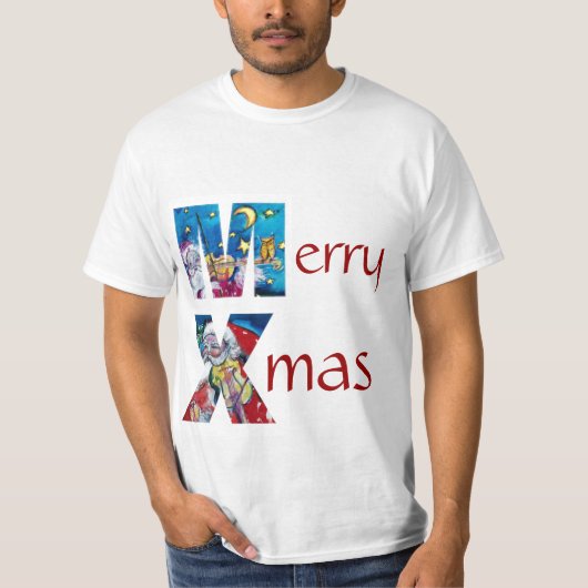 サインスパイアタ遊のクリスマスモノグラム Tシャツ (正面)