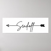 サインディレクション結婚のサインを送信 ポスター (正面)