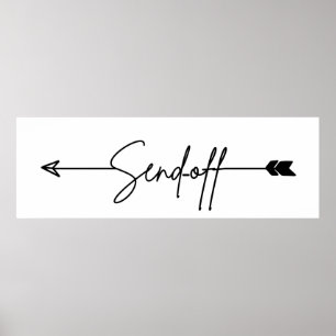 サインディレクション結婚のサインを送信 ポスター