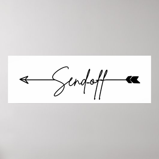 サインディレクション結婚のサインを送信 ポスター (正面)