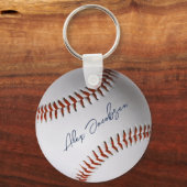 サインパーソナライズされた野球 キーホルダー (正面)