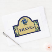 サインフランスの変更文字矩形シール 長方形シール (封筒)