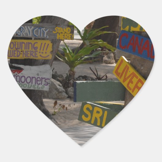 サインポストラムポイントグランドケイマン ハートシール (正面)