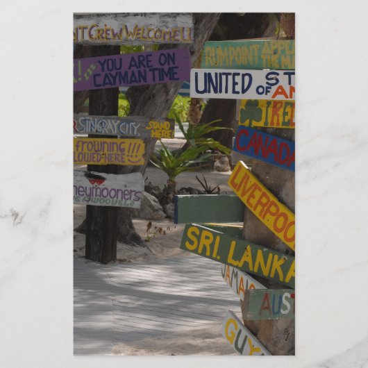 サインポストラムポイントグランドケイマン 便箋 (正面)