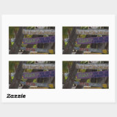 サインポストラムポイントグランドケイマン 長方形シール (シート)