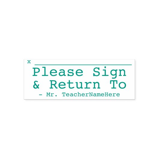 「サインミニマルして戻る」と名前をカスタムする セルフインキングスタンプ (デザイン)