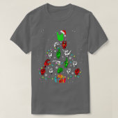 サインランゲージクリスマスツリー陽気なクリスマスギフト Tシャツ (デザイン正面)