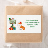 サイン付きクリスマスコルギ ラベル (インサイチュ)