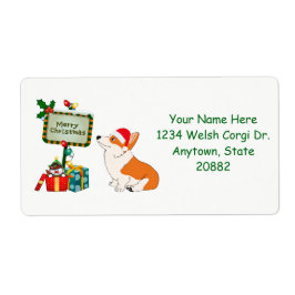 サイン付きクリスマスコルギ ラベル