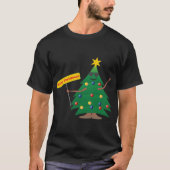 サイン付きクリスマスツリー Tシャツ (正面)