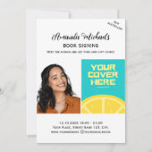 サイン会 著者 作家 新刊発売 ベストセラー 招待状 (正面)