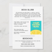 サイン会 著者 作家 新刊発売 ベストセラー 招待状 (裏面)