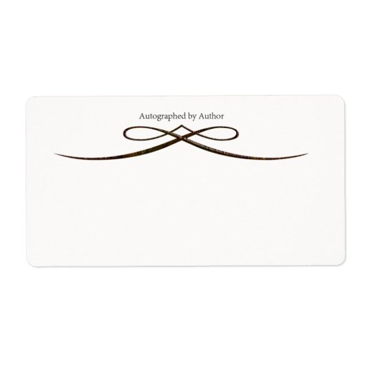 サイン作家蔵書票 ラベル (正面)