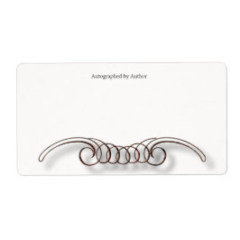 サイン作家蔵書票 ラベル