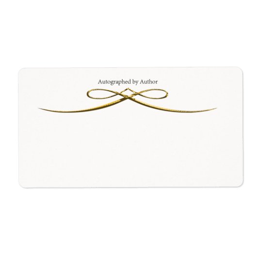 サイン作家蔵書票 ラベル (正面)