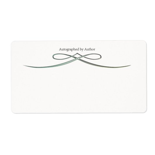 サイン作家蔵書票 ラベル (正面)