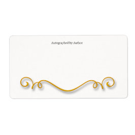 サイン作家蔵書票 ラベル