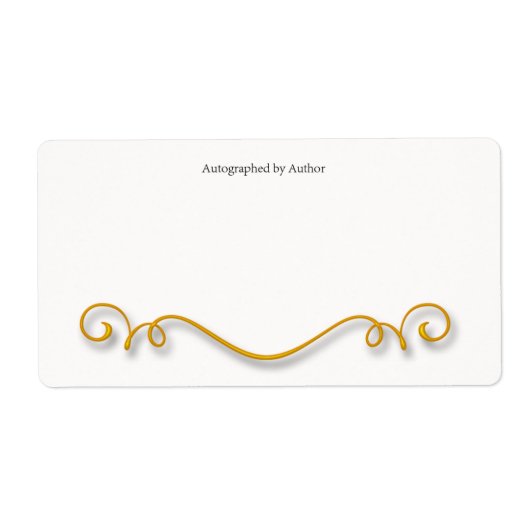 サイン作家蔵書票 ラベル (正面)