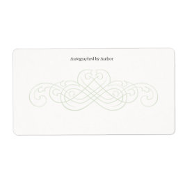 サイン作家蔵書票 ラベル