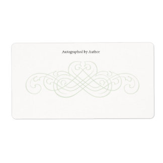 サイン作家蔵書票 ラベル