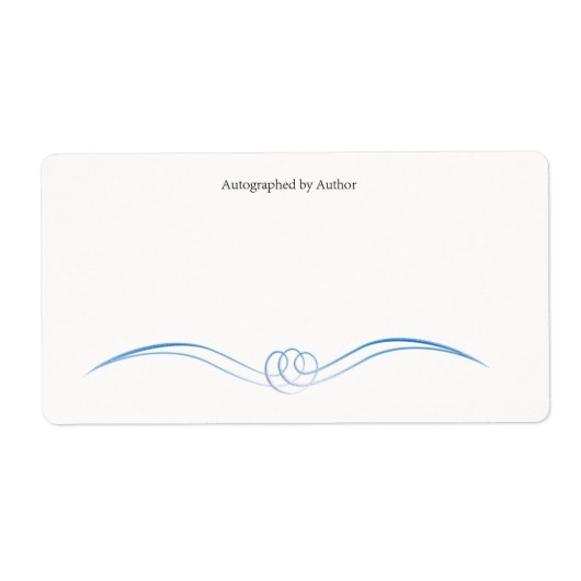 サイン作家蔵書票 ラベル (正面)