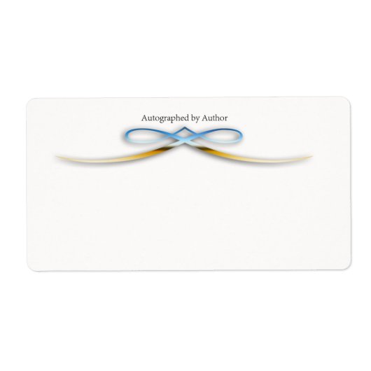 サイン作家蔵書票 ラベル (正面)