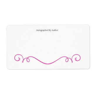 サイン作家蔵書票 ラベル