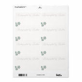 サイン作家蔵書票 ラベル (フルシート)