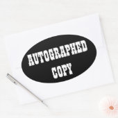 サイン入りコピー – Ovalスタンプ(#10) 楕円形シール (封筒)