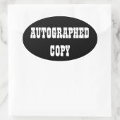 サイン入りコピー – Ovalスタンプ(#10) 楕円形シール (バッグ)