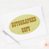 サイン入りコピー – Ovalスタンプ(#6) 楕円形シール (封筒)