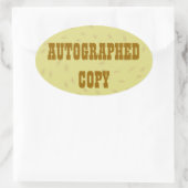 サイン入りコピー – Ovalスタンプ(#6) 楕円形シール (バッグ)