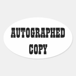 サイン入りコピー – Ovalスタンプ(#9) 楕円形シール