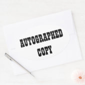 サイン入りコピー – Ovalスタンプ(#9) 楕円形シール (封筒)