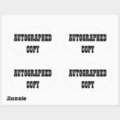 サイン入りコピー – Ovalスタンプ(#9) 楕円形シール (シート)