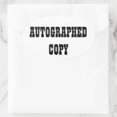 サイン入りコピー – Ovalスタンプ(#9) 楕円形シール (バッグ)