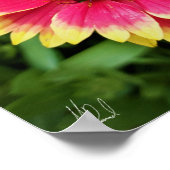 サイン入り毛布の花 ポスター (角)