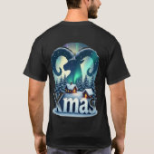 サイン占星術のアリー| クリスマスお祝い Tシャツ (裏面)