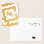 サイン占星術のタウラスフォイルデコールカスタム文字 箔カード (ディスプレー)