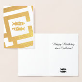 サイン占星術のピセスフォイルデコールカスタム文字 箔カード (ディスプレー)