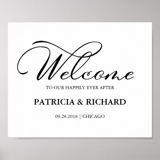 サイン後の幸せな時間へようこそエレガント! ポスター (正面)