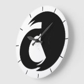 サイン時 ラージ壁時計 (傾斜)