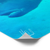 サイン素晴らしバリアリーフナポレオンWrasse魚 ポスター (角)