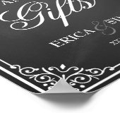 サイン結婚カード及びギフトテーブル ポスター (角)