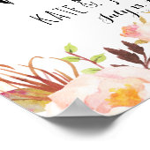 サイン結婚，歓迎，シャワー，ポスター，バナー ポスター (角)